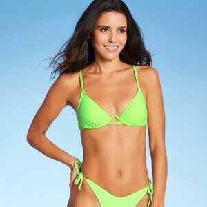 NWT Xhilaration Green Swimsuit Top and Bottom - Size S(0-2)